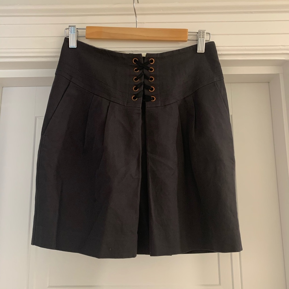 Anthropologie lace-up skirt